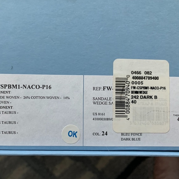 Lanvin Denim Wedge Sandal - Picture 2 of 8